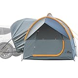 JOYTUTUS SUV-Zelt für Camping, 20 cm B x 20 cm L x 17 cm H, wasserdichtes PU2000 mm, doppellagig, für 6–8 Personen, Doppeltür-Design, Outdoor-Camping, Reisen bevorzugt, Orange