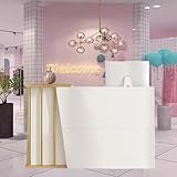 CBPTTM Empfangstheke/Verkaufstheke – Moderne Rezeptionstheke mit abschließbaren Schubladen und 4 Ablagefächern, Bürotresen für Empfang, Firmenhallen und Hotels B 140cm