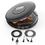 Arafuna Tragbarer CD Player-Compact Discman CD...