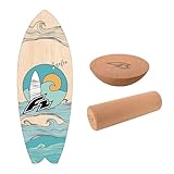 F2 Set Balance Board Surfer 76x28cm + Halbkugel und...
