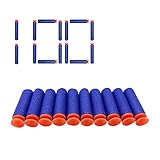 Darts Bullets,Refill Bullets,Refill Darts Foam Pfeile,Soft Darts Pfeile Refill Bullets,Nachfüll-Pack Spielzeug für Draußen und Familie,Pfeile Darts,für N-Strike Elite Blaster Toy Gun Draußen,100 Stück