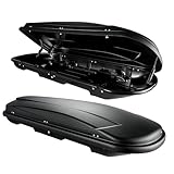 Autodachbox 500 Liter Universal - VDP Xtreme 500 schwarz, abschließbar, TÜV/GS geprüft - für Ski, Reisen & Camping