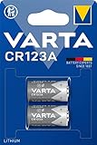 VARTA Batterien CR123A Lithium Rundzelle, 2 Stück, 3V,...