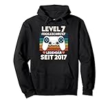 Level 7 Geburtstag Junge Lustig 2017 7. Geburtstag für Junge Pullover Hoodie