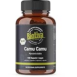 Camu Camu Bio Kapseln 150 Stück - 700mg - mit natürlichem Vitamin C - 5 Monatsvorrat - Immunabwehr - ohne Pestizide - abgefüllt in Deutschland - Biotiva