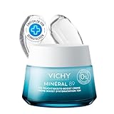 VICHY Feuchtigkeits-Boost Creme für normale Haut. Mit Mineralien, langkettiger Hyaluronsäure, Niacinamid (B3) und Squalan, Minéral 89 72H