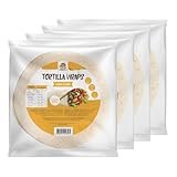 Lowcarbchef - High Protein Tortilla Wraps - 6 Wraps á 40 g - 4er Pack (4x240 g) - Low Carb & Keto - Nur 4,4 g Kohlenhydrate pro Wrap