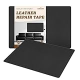 CHEIGHY 2er Leder Reparatur Set - 20x28 cm Kunstleder Selbstklebend Reparatur Lederflicken Premium Leder Patch Selbstklebende Flicken für Sofas Couch Autositze Möbel Reparatur (Schwarz, 20 x 28 cm)