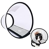 Katzen Halskrause Anti-Beißen, Medizinischer Schutzkragen für Kleine Katzen 2-3kg, 18-22cm Halsumfang & 10.5cm Tiefe, Hartkunststoff Schutzhelm gegen Lecken & Wundpflege