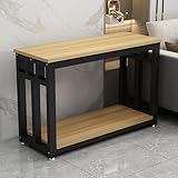 GMBAYUE Aquariumständer mit Stauraum, Aquarium Komplettset aus Metall und Holz, Terrarienhalterung, Vielseitiges Aufbewahrungsregal for Zuhause, Büro und Arbeitszimmer(Black,120x50cm/47.2x19.6in)