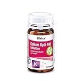 Kalium Opti 400 Tabletten | 400 mg Kalium | für Blutdruck, Muskeln und Nerven 400 mg Kalium | Nahrungsergänzungsmittel | 75 Tabletten