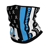 Röhrenschal Amerikanische Flagge Gegen Diabetes-Bewusstsein Schlauchschal Ski Multifunktionstuch Multifunktion Funktionstücher Für Wandern Camping Klettern 25X50 cm