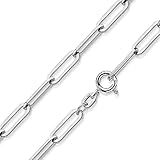 Materia Chain Halskette Silber 925 Damen Ankerkette 55cm lang K138-55cm