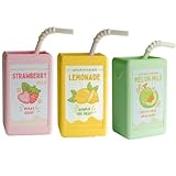 Wadakada JuiceBox-Vase Als Blumentopf-Dekoration, 3D-Bedruckte Trinkvasen Aus Bonbonfarbenem Kunstharz Als Ornament Fürs Büro