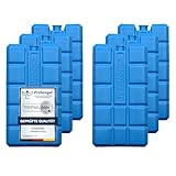 VonBueren 2-24 Kühlakkus für Kühltasche 12h Lange Kühlung | ca. 200 g je Kühlakku | ca. 8,1 x 15,2 x 2,2 cm | auch für Kühlbox (6)