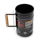 FOGO Anzündkamin schwarz aus robustem Stahl