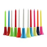 Wekje Kissen Top Golf Tees, 50-Pack Gummi Golf Tees Kunststoff Unbreakable Mixed Colors Golf Tees, 3 1/4 Zoll für Ihre Wahl, Geschenk für Golfer oder Familie