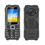 VBESTLIFE Big Key -Handy, 2,4 -Zoll -HD -Bildschirm GSM Unlocked Mobiltelefon mit 6800 -mAh -Akku, Dual SIM, MP3 -MP4 -Player, Taschenlampe für Senioren (EU-Stecker)