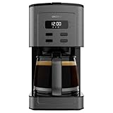 Cecotec Kaffeemaschine Coffee 56 Time, 800W, Programmieren Sie Ihren Kaffee, Edelstahl, LCD-Bildschirm, Tropfenschutz, Fassungsvermögen 1,3L, 12 Tassen, Automatische Abschaltung, Tank mit Fenster