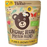 Boho Bio Veganes Proteinpulver (1kg - ohne Dosierlöffel) - ohne Süßungsmittel, ohne Aromen, ohne Gluten, Laktosefrei, Mehrkomponenten Vegan Protein
