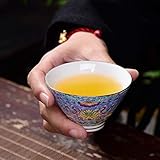 Kaffeetassen, Dekorationen, Teetassen, Emaille, blaue und weiße Keramik-Teetasse, Haushalt, Kung-Fu-Teeset, Teetasse, weiße Jade, Porzellan-Teeschale, Einzeltasse, Master-Cup, kleine Teeschale, handge