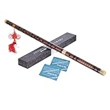 Tragbare Bambusflöte, professionelle chinesische Holzflöte, Holzpfeife, Traditionsmusikinstrumente für Musikliebhaber, Pfeife, Traditionsmusikinstrumente