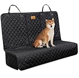 AMZPET Hundedecke Auto Rückbank - rutschfeste, Kratzfeste & Wasserfeste Hunde Autodecke Rückbank, Autoschondecke Hund Rücksitz, Hund Auto Rückbank Schonbezug, Isofix Geeignet (133 cm x 45 cm)