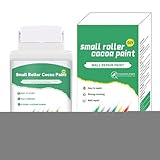 Wandfarben-Reparaturpaste, 100 g, sicheres Wandset, Latexmaterial, weiße Deckenfarbe mit Rollpinsel für einfache Fleckenentfernung und Heimwerker, 12 x 6 cm