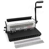 RAYSON Drahtbindegerät, 34 Löcher, 130 Blatt Bindekapazität, 3:1 Teilung, TD-1500B34