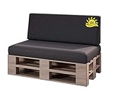 sunnypillow Palettenkissen mit abnehmbarem Bezug UV -...