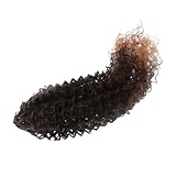 Homoyoyo Drawstring Curly Synthetic Ponytail Extension für Frauen Verstellbarer Leichter Haarersatz mit Natürlicher Lockenoptik Langlebig und Komfortabel Braunes Kunsthaar für Alltag und