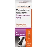 Mometason-ratiopharm® Heuschnupfenspray 50 Mikrogramm/Sprühstoß Nasenspray, Suspension: zur Behandlung von Symptomen einer saisonalen allergischen Rhinitis, 60 Hübe