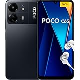 Xiaomi Poco C65 Smartphone + Kopfhörer, 8+256GB Handy ohne Vertrag, 6,74” 90Hz Display, 5000 mAh, 18W Fast Charge, 50MP AI Dreifach-Kamera, Black (DE Version + 2 Jahre Garantie)