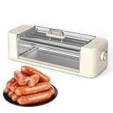 Hot Dog Heizung 500W, Multifunktionswalze mit Grillpfanne für Partys und gewerbliche Nutzung