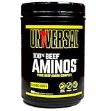 Universal Nutrition RINDERAMINOSÄURE-KOMPLEX enthält ein vollständiges Spektrum an wichtigen Aminosäuren (EAAs & BCAAs), hochwertiges Rinderproteinisolat zum Aufbau magerer Muskelmasse, 400 Tabletten