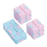 Beaupretty 3 Stück Teiliges Infinite Cube in Pastellfarben Kreatives Stressabbau und Gehirntrainingsspielzeug für Erwachsene Tragbar Fingerfertigkeit Trainieren Geschenkidee Zufällige Farbe