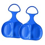 ANDRESLAD 2 Stück Teiliges Hdpe Rutschbrett für Rutschfesten Streifen Dickes Langlebiges Outdoor Ski Sandrutschbrett Kompakt Tragbar Bruchfest Winter Sommertauglich Zufällige Farbe