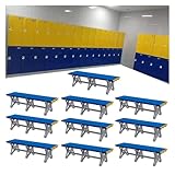 Badehaus - Umkleidebank Umkleidebank, lang ABS-Kunststofflatten, Fitnessraum/ Schwimmbad/ Badezimmer/ Wasserpark Wasserdicht Schuhwechselhocker, Tragbar Ruhebänke für Turnhallen, 200, 180, 150 cm lang
