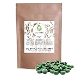 GreatVita Bio Spirulina Tabletten (500mg) ca. 800 Tabletten Spirulina Alge 400g im Beutel