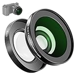 NEEWER 40.5mm HD Weitwinkelobjektiv kompatibel mit Sony ZV-1F ZV-E10 A5000 A6000 2 in 1 18mm Weitwinkel&10x Makro Zusatz Objektiv mit Verlängerungsrohr Bajonettverschluss Linsenadapter(LS-30,Schwarz)