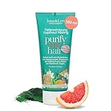 Jean & Len Kopfhaut Peeling Pink Grapefruit & Spirulina, mit Apfelessig & Niacinamiden, sanftes Scalp Scrub gegen Stylingrückstände, schützt vor Haarbruch, ohne Silikone & Parabene, vegan, 200 ml