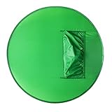 GOWENIC Green-Screen-Stuhl, Tragbar, 142 cm, Rund, Green-Screen, Faltbar mit Aufbewahrungstasche, für Video-Chats, Spiele, Aufnahmen, für Fotografie, Videokonferenzen, Außenaufnahmen