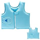 Uozonit Schwimmweste für Kinder, Schwimmweste für Kinder, Wassersport-Hilfejacke mit verstellbarem Sicherheitsgurt, Kinder-Badeanzug für über 2 Jahre, Training, Bootfahren, Spielen