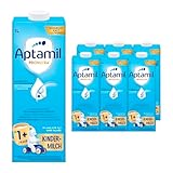 Aptamil Kindermilch 1+ 1 Liter trinkfertig (6er Pack), trinkfertig & praktisch, für Kleinkinder im Wachstum, mit Vitaminen A, C und D sowie ALA (Omega-3), Calcium und Jod, ohne Palmöl