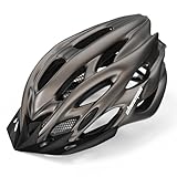 Shinmax Fahrradhelm Herren Damen Fahrradhelm mit Licht Fahrrad Helm mit Visier Helm Fahrrad Superleicht Einstellbare MTB Erwachsenen mit Aufbewahrungstasche (Schwarzes Titanorange)