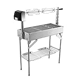 BBQ Grill Outdoor Barbecue Grill Holzkohlegrills Tragbarer Grill – Klappbarer Campinggrill aus Edelstahl Tragbares Campingkochen 900 x 310 x 1010 mm