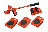 Meister Möbel-Transportroller-Set 5-teilig - 4 Möbelroller...