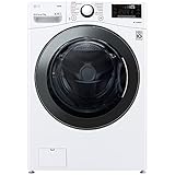 LG F11WM17TS2, Frontlader-Waschmaschine 17 kg, Klasse E, 1.100 U./Min., 70x77x99 cm, Turbowash 59 Minuten, 6 Motion DirectDrive, Wi-Fi, Weiß mit Chrom-Bullaugenring