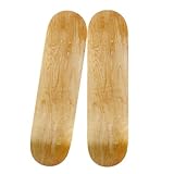 bimiti 2 Stück DIY Blank Skateboard Deck, 7-lagigem Ahorn-Deck konkaves Skateboard, für Kinder,Erwachsene, Mädchen, Jungen, Anfänger und Profis