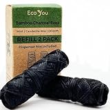 EcoYou Bambus-Zahnseide, 2 Nachfüllpackungen, Grüne Minze, 59,74 m, vegan & biologisch abbaubar